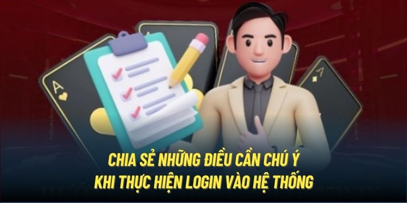 Chia sẻ những điều cần chú ý khi thực hiện login vào hệ thống