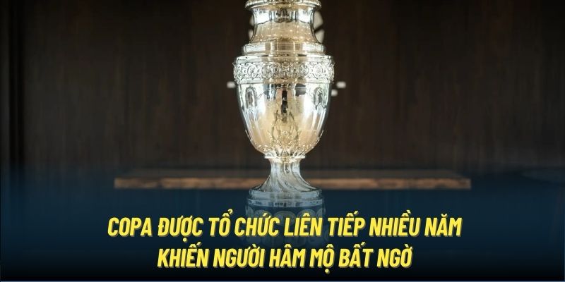 Copa được tổ chức liên tiếp nhiều năm khiến người hâm mộ bất ngờ